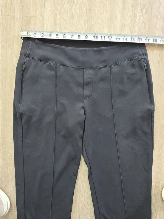 Athleta Eastbound Straight Pant Womens 14 Black Travel Stretch Work - Picture 6 of 16